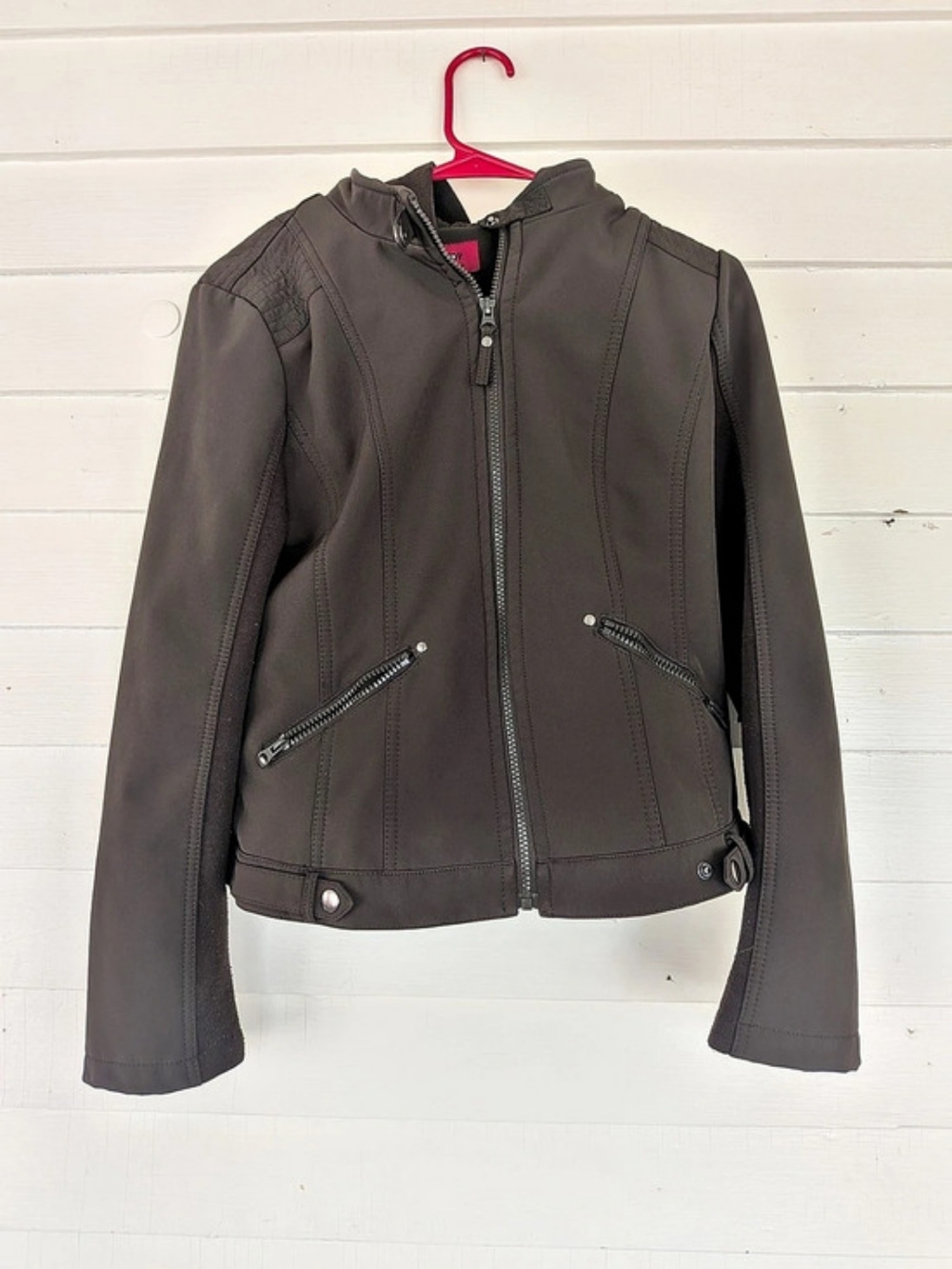 CoffeeShop Women's Brown Hooded Jacket Size Medium
